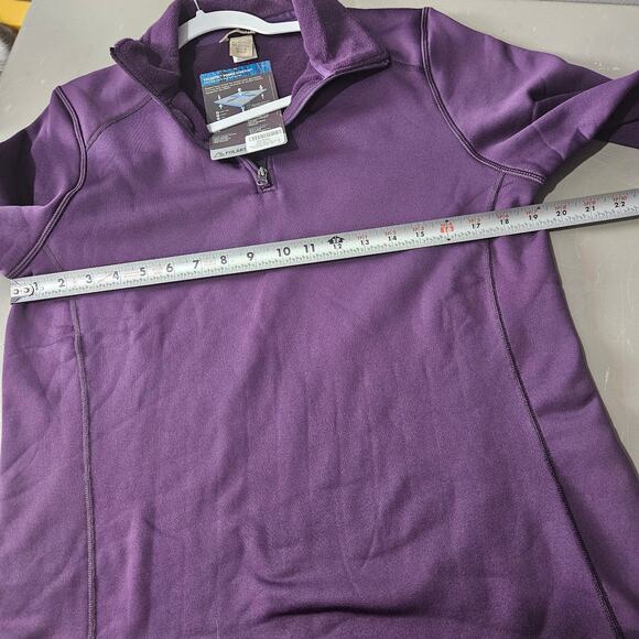 Duluth Trading Company Polartec Power Stetch 1/4 Zip Blackberry Size Large - Picture 7 of 8